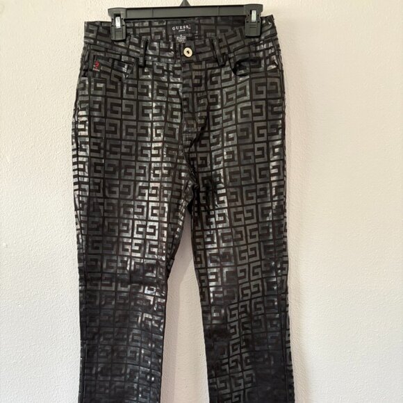 Guess Glamour VINTAGE 90's All Over Logo Jeans 29 - Picture 1 of 8